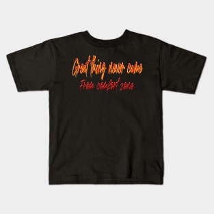 great thing never came from comfort zone. Kids T-Shirt